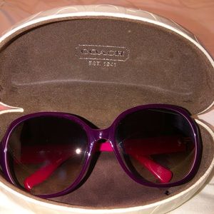 Coach Burgundy Sunglasses, gently worn
